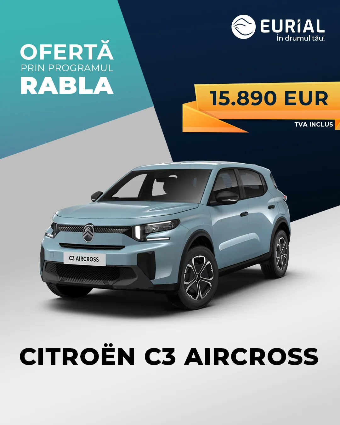 Ofertă Rabla Citroën C3 Aircross — de la 15.890 EUR TVA inclus
