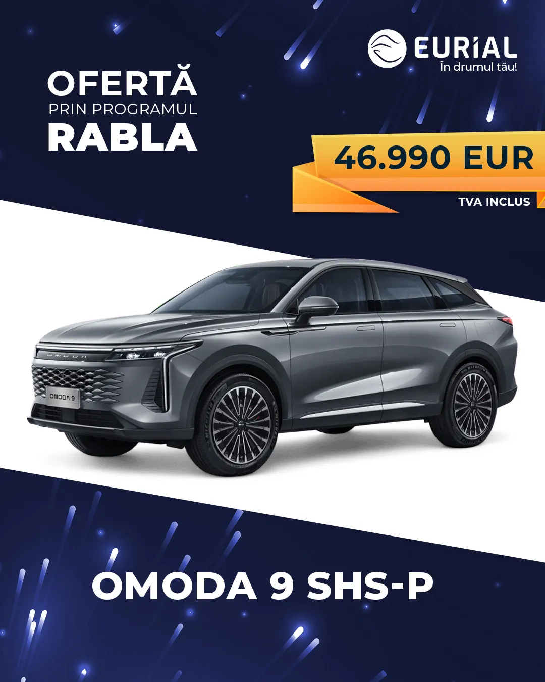 Ofertă Rabla Omoda 9 SHS-P — de la 46.990 EUR TVA inclus