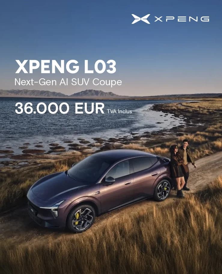 XPeng L03 — preț de campanie 36.000 € TVA inclus, la Eurial Selection