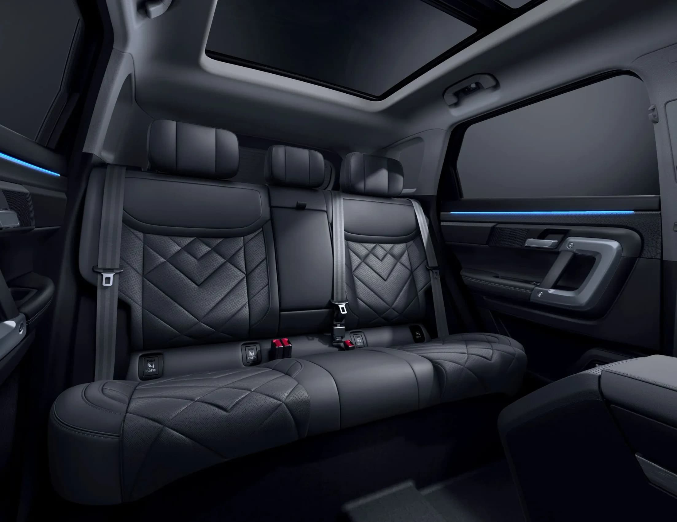 Detaliu interior Jaecoo 7 cu finisaje premium